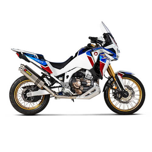 AKRAPOVIC S-H11R2-WT/2 HONDA CRF1100L AFRICATWIN ADVENTURE SPORTS (20-24) RACINGLINE(TITANIUM)EGZOZ