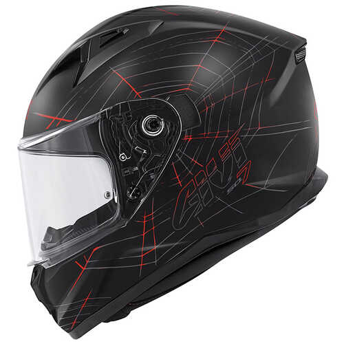 GIVI 50.7 PHOBIA MAT SİYAH-KIRMIZI KASK