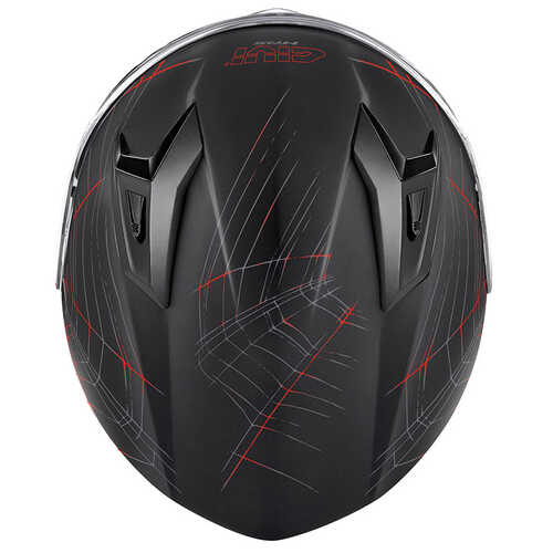 GIVI 50.7 PHOBIA MAT SİYAH-KIRMIZI KASK