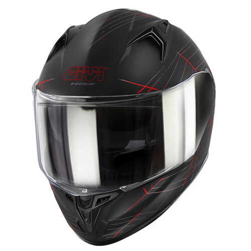 GIVI 50.7 PHOBIA MAT SİYAH-KIRMIZI KASK