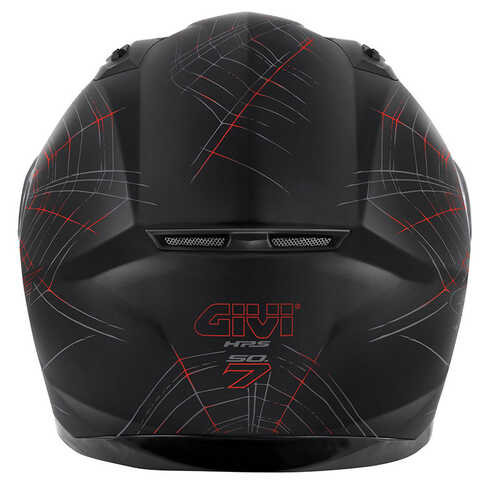 GIVI 50.7 PHOBIA MAT SİYAH-KIRMIZI KASK