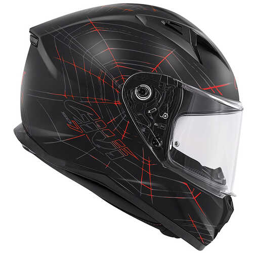 GIVI 50.7 PHOBIA MAT SİYAH-KIRMIZI KASK