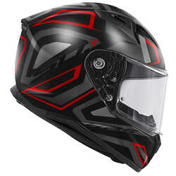 GIVI 50.7 PROTON MAT TITANIUM-KIRMIZI KASK - Thumbnail