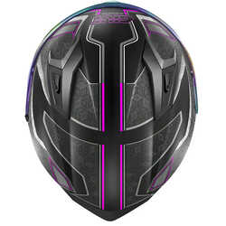 GIVI 50.8 MYSTICAL MAT SİYAH-TITANIUM-FUŞYA KASK - Thumbnail