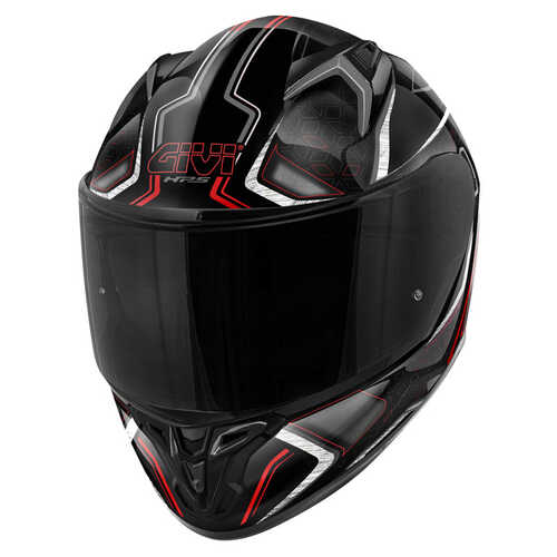 GIVI 50.8 MYSTICAL SİYAH-KIRMIZI-TITANIUM KASK