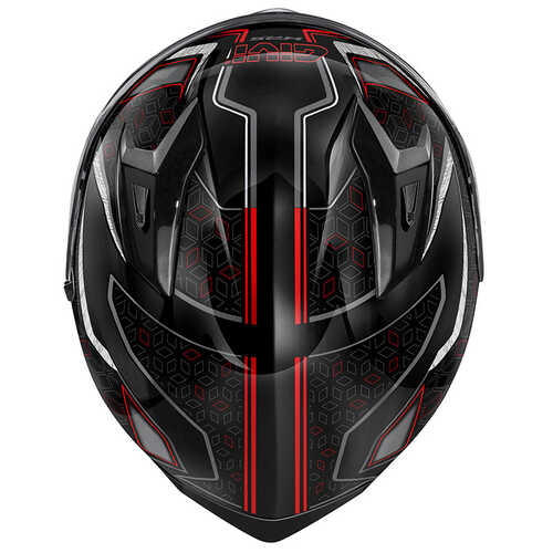 GIVI 50.8 MYSTICAL SİYAH-KIRMIZI-TITANIUM KASK