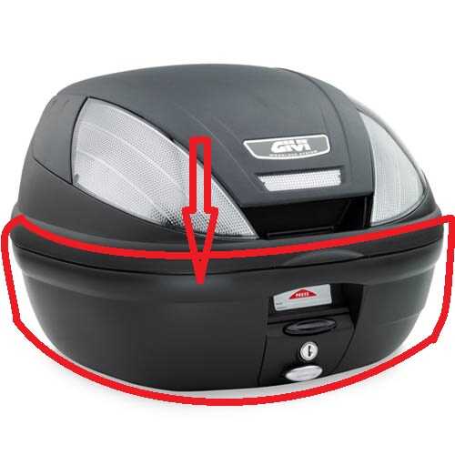 GIVI Z350FNM ÇANTA ALT KABUK KOMPLE E340-E350-E370