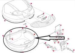 GIVI - GIVI Z350FNM ÇANTA ALT KABUK KOMPLE E340-E350-E370 (1)