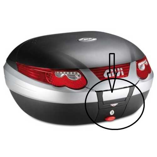 GIVI Z398NMR ÇANTA KİLİT MEKANİZMASI KIRMIZI ANAHTARLI E55