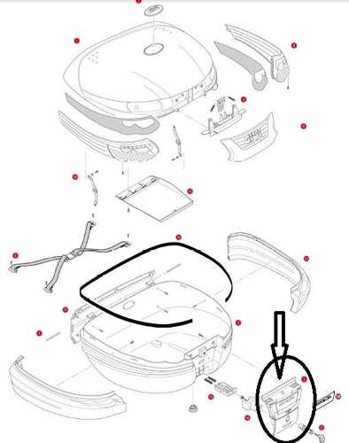 GIVI Z398NMR ÇANTA KİLİT MEKANİZMASI KIRMIZI ANAHTARLI E55