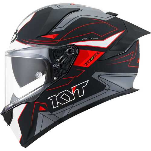 KYT R2R KASK LED MATT SİYAH GRİ