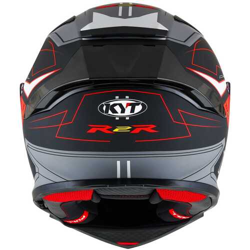 KYT R2R KASK LED MATT SİYAH GRİ