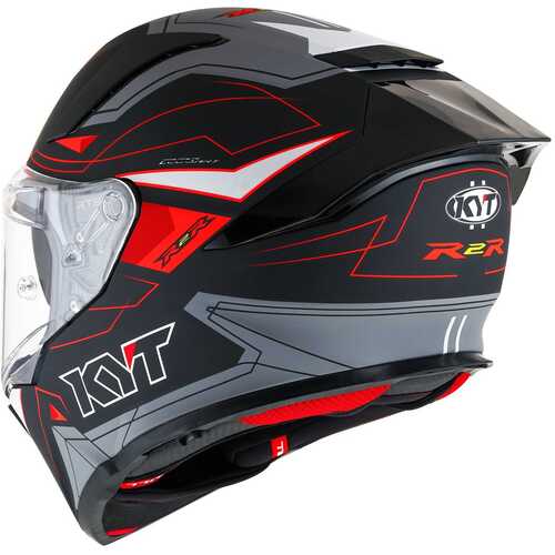 KYT R2R KASK LED MATT SİYAH GRİ