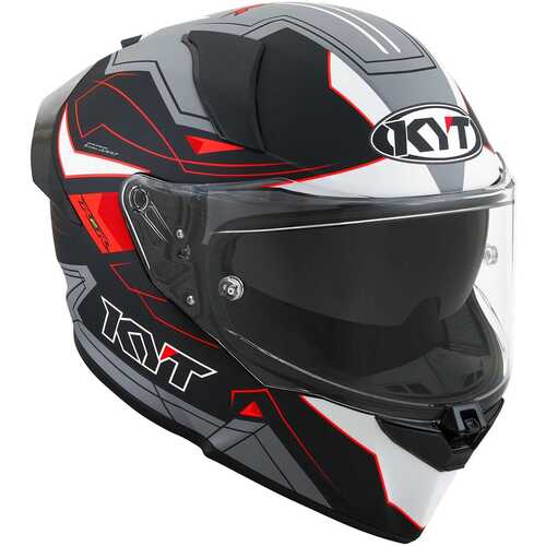 KYT R2R KASK LED MATT SİYAH GRİ