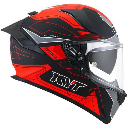 KYT R2R KASK LED MATT SİYAH KIRMIZI