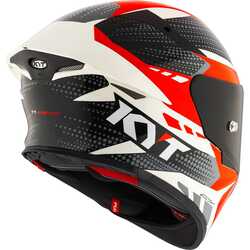 KYT TT-REVO KASK GEAR BLACK / RED - Thumbnail