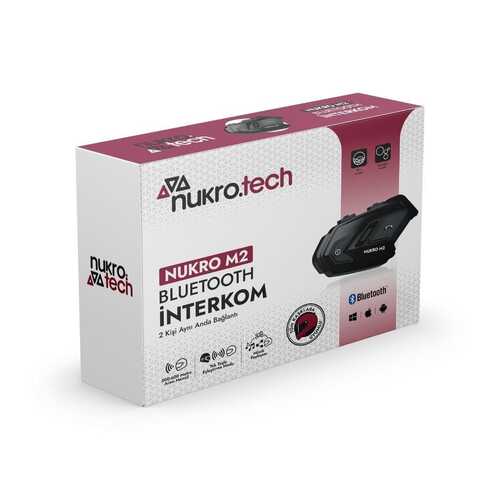 NUKROTECH NUKRO M2 BLUETOOTH İNTERKOM SETİ SİYAH