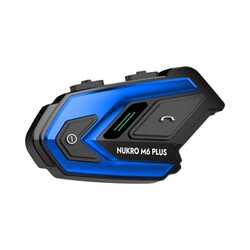 NUKROTECH - NUKROTECH NUKRO M6 PLUS BLUETOOTH 6 KİŞİLİK İNTERKOM MAVİ