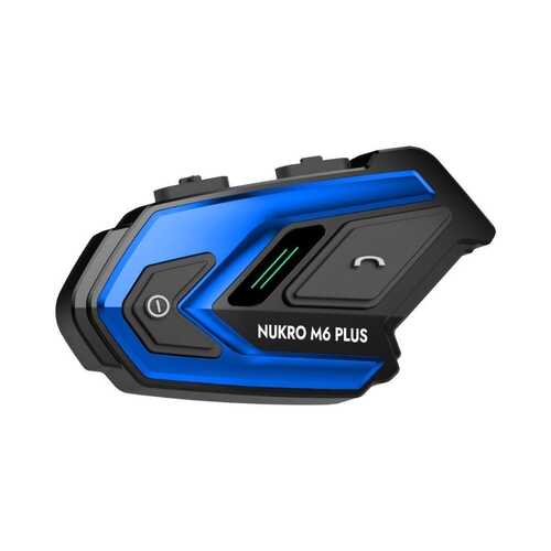 NUKROTECH NUKRO M6 PLUS BLUETOOTH 6 KİŞİLİK İNTERKOM MAVİ